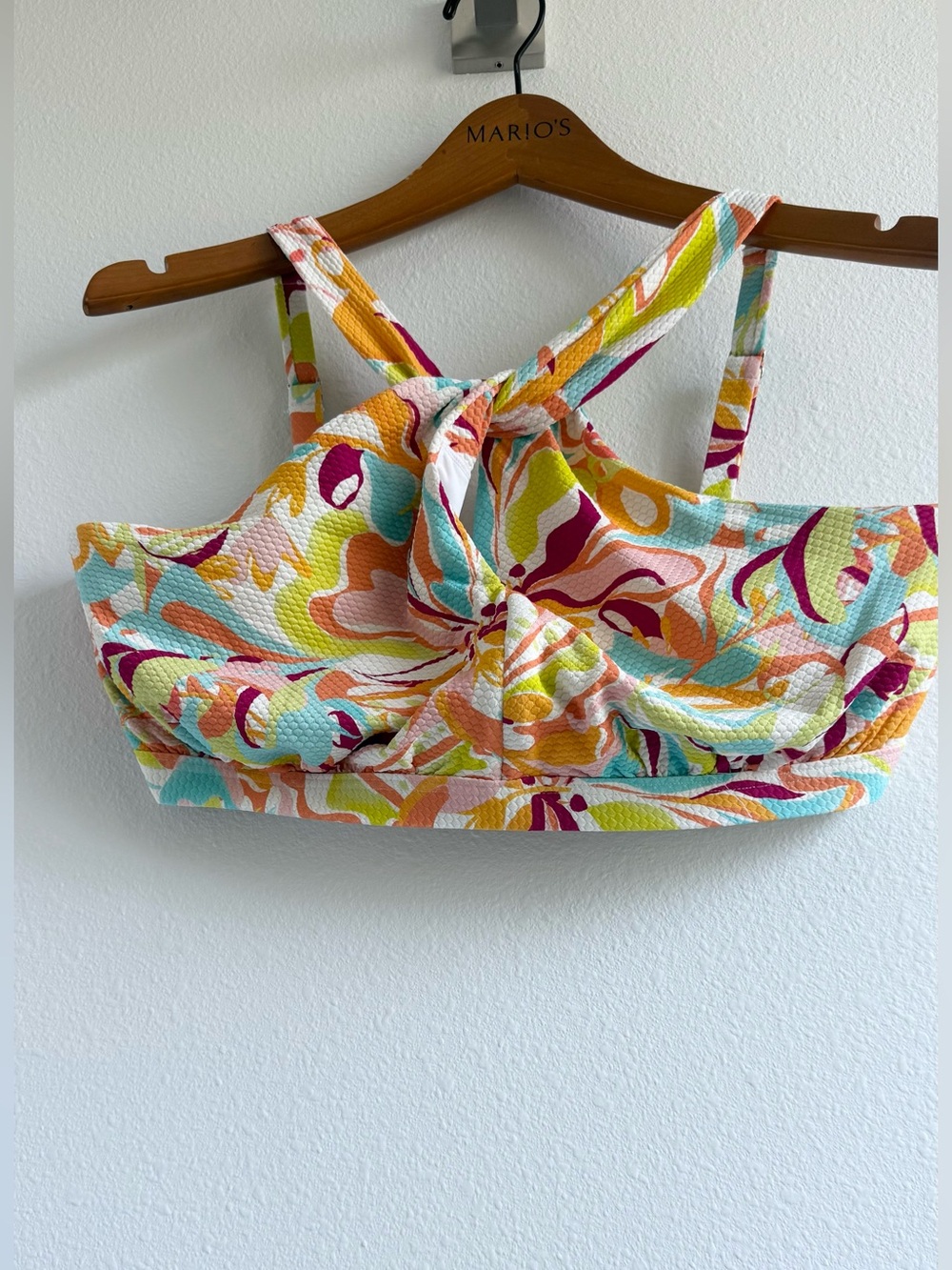 BIRDSONG High-Neck Bikini Top in Groovy Size 38G